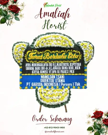 Papan Bunga Duka Brondong