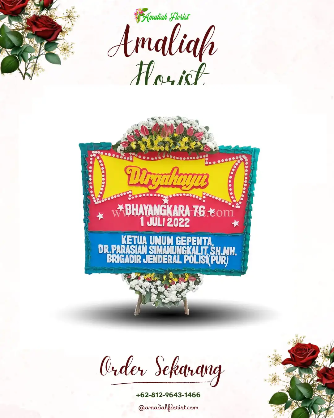 Papan Bunga HUT Ulang Tahun Brondong